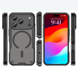 Etui pancerne do iPhone 17 Pro Max, do MagSafe, czarne