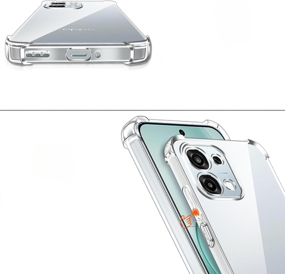 Etui do Oppo A6 Pro 5G, Dropproof, przezroczyste