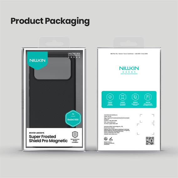 Etui Nillkin Frosted Shield Pro Magnetic do Xiaomi Poco F8 Pro, czarne