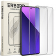 2x Szkło Hartowane do Xiaomi Redmi Note 13 4G/5G / 13 Pro 4G/5G, ERBORD 9H Hard Glass, szybka