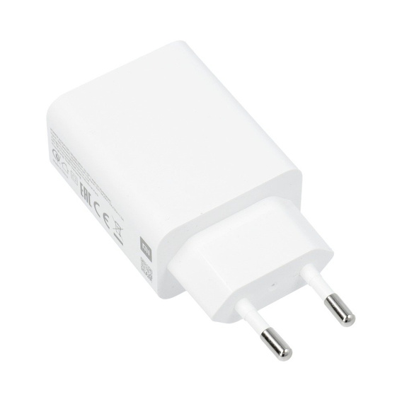 Xiaomi Oryginalna Ładowarka Sieciowa MDY-10-EF, 1x USB-A, QC3.0 3A, White (bulk)