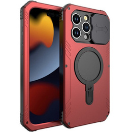 Etui do iPhone 15 Pro Max, DefenderMag, czerwone