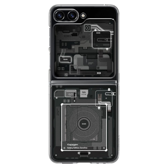 Etui Spigen do Samsung Galaxy Z Flip 5, Airskin Zero One, Przezroczyste