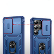 Etui do Samsung Galaxy S25 Ultra, KickStand Camera Lens, niebieskie