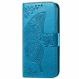 Etui z klapką do Motorola Moto G56 5G, Butterfly, niebieskie