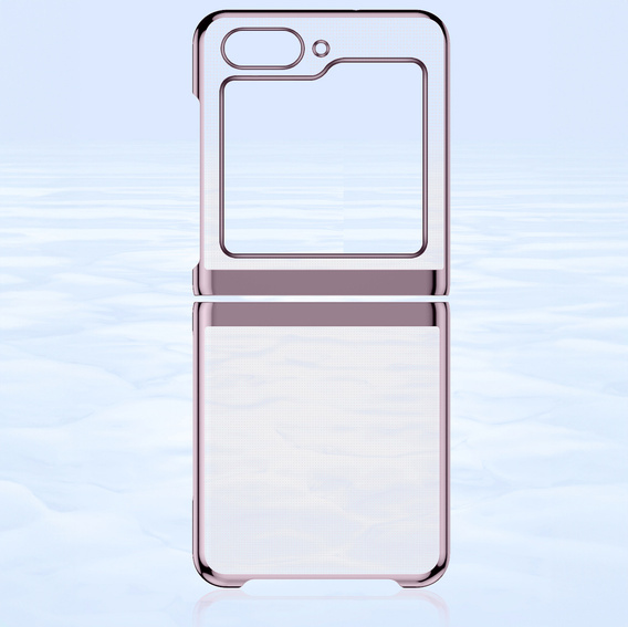 Etui do Samsung Galaxy Z Flip7 FE / Z Flip6, PC Case, przezroczyste / różowe