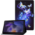 Etui do Samsung Galaxy Tab A8 10.5 SM-X200 SM-X205, Kwiaty i motyle