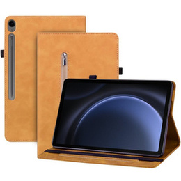 Etui do Samsung Galaxy Tab S10 Lite / S10 FE / S9 FE, Wallet Pen Slot, żółty