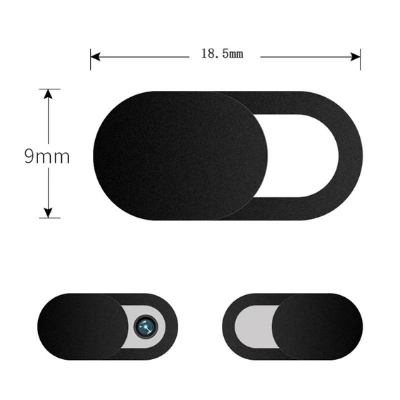 2x Zaślepka do Kamery Cam Slider - Black