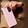 Etui z klapką do Samsung Galaxy S23 FE, Smart View Wallet, różowe