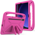 Etui dla dzieci do Samsung Galaxy Tab S10 Lite / S10 FE / S9 FE, z uchwytem, różowe