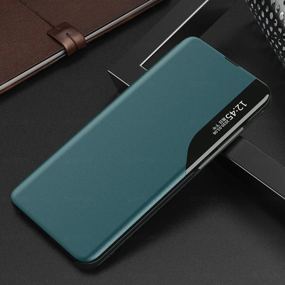 Etui z klapką do Honor Magic 6 Lite 5G, Side View, zielone