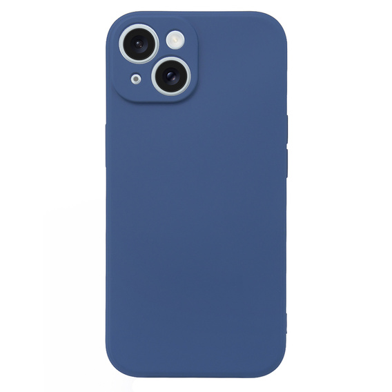 Etui do iPhone 15 Plus, Silicone Lite, granatowe