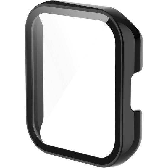 2w1 Etui z wbudowanym szkłem hartowanym do Realme Watch 2 Pro, Czarny