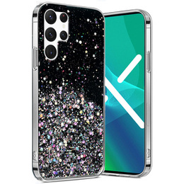 Etui do Samsung Galaxy S22 Ultra 5G, Glittery, czarne