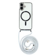 Etui do iPhone 17, Electro MagSafe, srebrne + Smycz