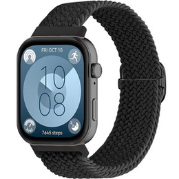 Pasek nylonowy do Huawei Watch Fit 4 / 4 Pro / 3, Czarny