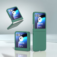 Etui do Motorola Razr 50 5G / Razr 60 5G, PC Case, zielone