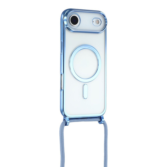 Etui do iPhone Air, Electro MagSafe, niebieskie + Smycz