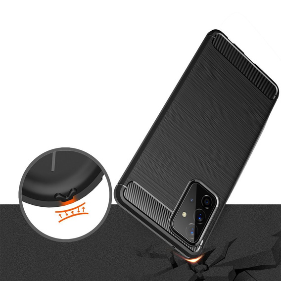 Etui do Samsung Galaxy A53 5G, Karbon, czarne