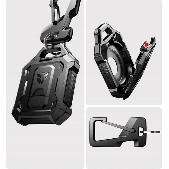 Etui Dexnor Full Body do Apple AirTag, Czarne