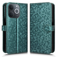 Etui z klapką do Realme Note 70T 4G, Wallet Rhombus, zielone