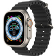 Pasek Silikonowy do Apple Watch 1/2/3/4/5/6/7/8/9/SE/ULTRA ULTRA 2 42/44/45/49mm, Czarny