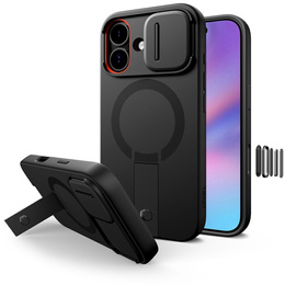 Etui Tech-Protect do iPhone 17, Kevlar Aura MagSafe, Czarne