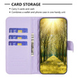 Etui z klapką do Samsung Galaxy A56 5G, Wallet, BINFEN COLOR, fioletowe