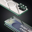 Etui Magnetic Dual Glass MagSafe do Samsung Galaxy S25 Ultra, zielone