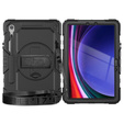 Etui pancerne do Samsung Galaxy Tab S10 Lite / S10 FE / S9 FE, ochronne 360 z miejscem na rysik, czarne