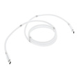 Magnetyczny kabel USB Type-C do Type-C 60W, 3A, 100cm, White