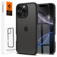 Etui Spigen do iPhone 16 Pro Max, Ultra Hybrid, przezroczyste / czarne + Szkło Hartowane 9H