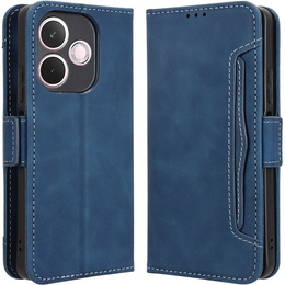 Etui z klapką do Oppo A5 Pro 5G, Card Slot, granatowe