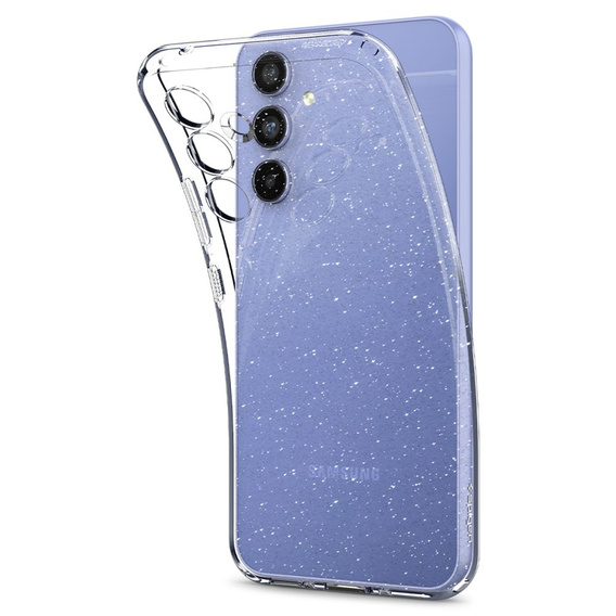 Etui Spigen do Galaxy A54 5G, Liquid Crystal, przezroczyste brokat