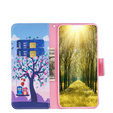 Etui z klapką do Samsung Galaxy A15, Wallet, two owls + szkło 9H
