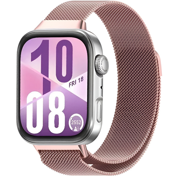 Bransoleta Milanese do Huawei Watch Fit 4 / 4 Pro / 3, Różowa