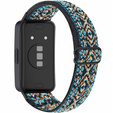 Pasek Nylonowy do Huawei Band 8 / Huawei Band 9 / Huawei Band 10, brązowe akcenty