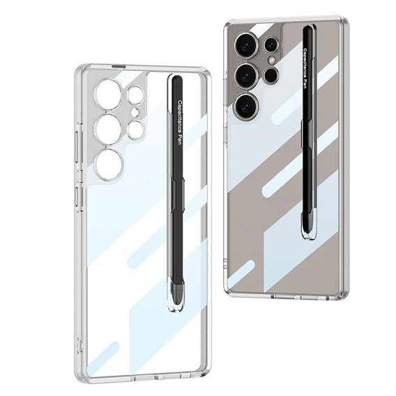 Etui do Samsung Galaxy S25 Ultra, GKK Clear Case, z rysikiem, przezroczyste