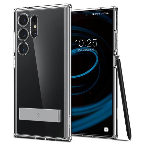 Etui Spigen do Galaxy S24 Ultra, Ultra Hybrid "S", Crystal Clear