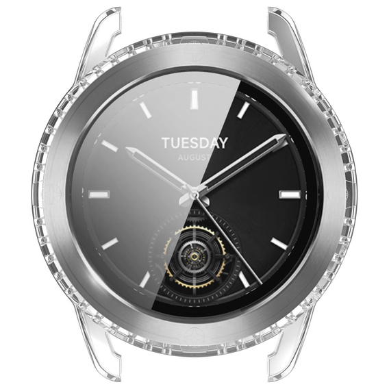 2w1 Etui + Szkło Hartowane do Xiaomi Watch S3, Przezroczyste