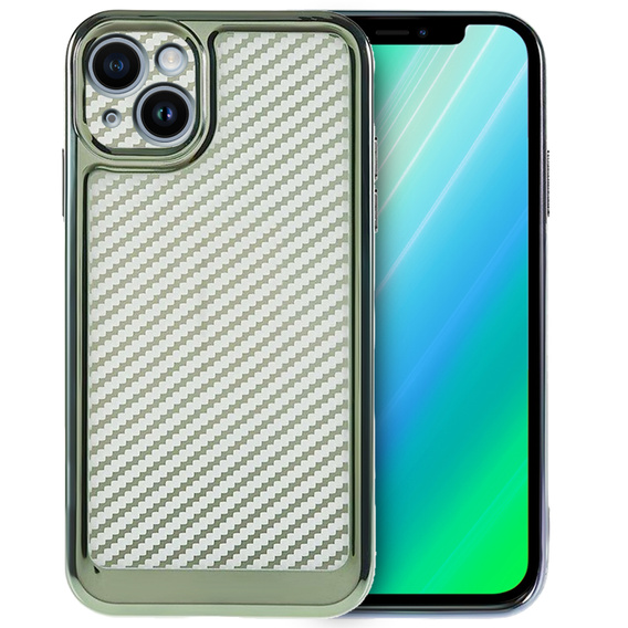 Etui do iPhone 14 Plus Carbon Slim Case Obudowa, Zielone