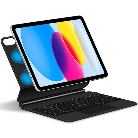 Etui z klawiaturą do iPad 11" 2025 A16 (11 gen.) / iPad 10.9" 2022 (10 gen.), Magnetic Keyboard Touchpad, czarne
