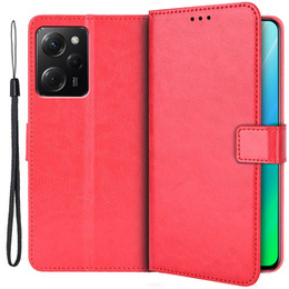 Etui z klapką do Xiaomi Poco X5 Pro 5G, Wallet, czerwone