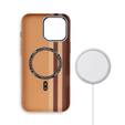 Etui do iPhone 14 Pro, Carbon Fiber MagSafe, żółte