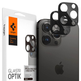 2x Spigen OPTIK.TR - Szkło Hartowane na Aparat do iPhone 16 Pro / 16 Pro Max / 15 Pro / 15 Pro Max /14 Pro / 14 Pro Max, Black