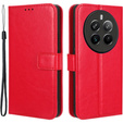 Etui z klapką do Realme 12 Pro 5G / 12 Pro+ 5G, Crazy Horse Wallet, czerwone