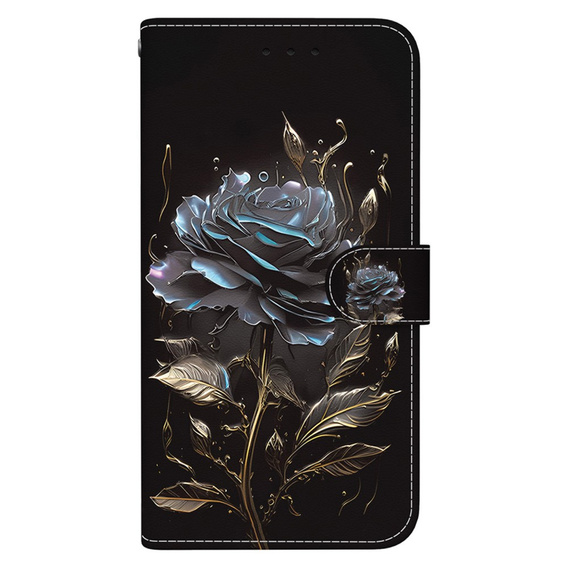 Etui z klapką do Infinix Hot 40i, Wallet, Rose czarne