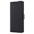 Etui z klapką do Oppo A57s, Wallet Thin Magnet, czarne