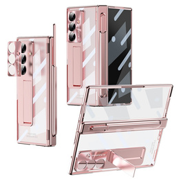 Etui do Samsung Galaxy Z Fold7 5G, z podstawką, różowe rose gold
